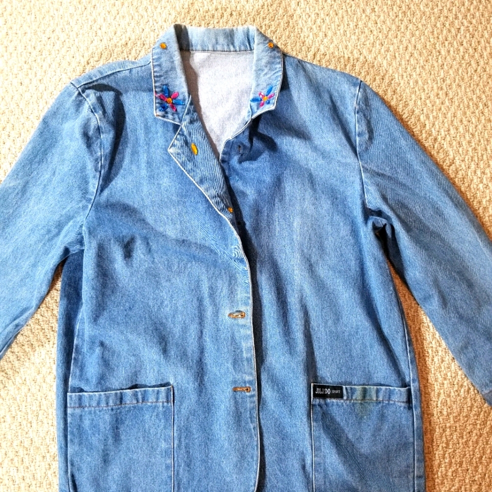 Vintage Jean Jacket with Stones